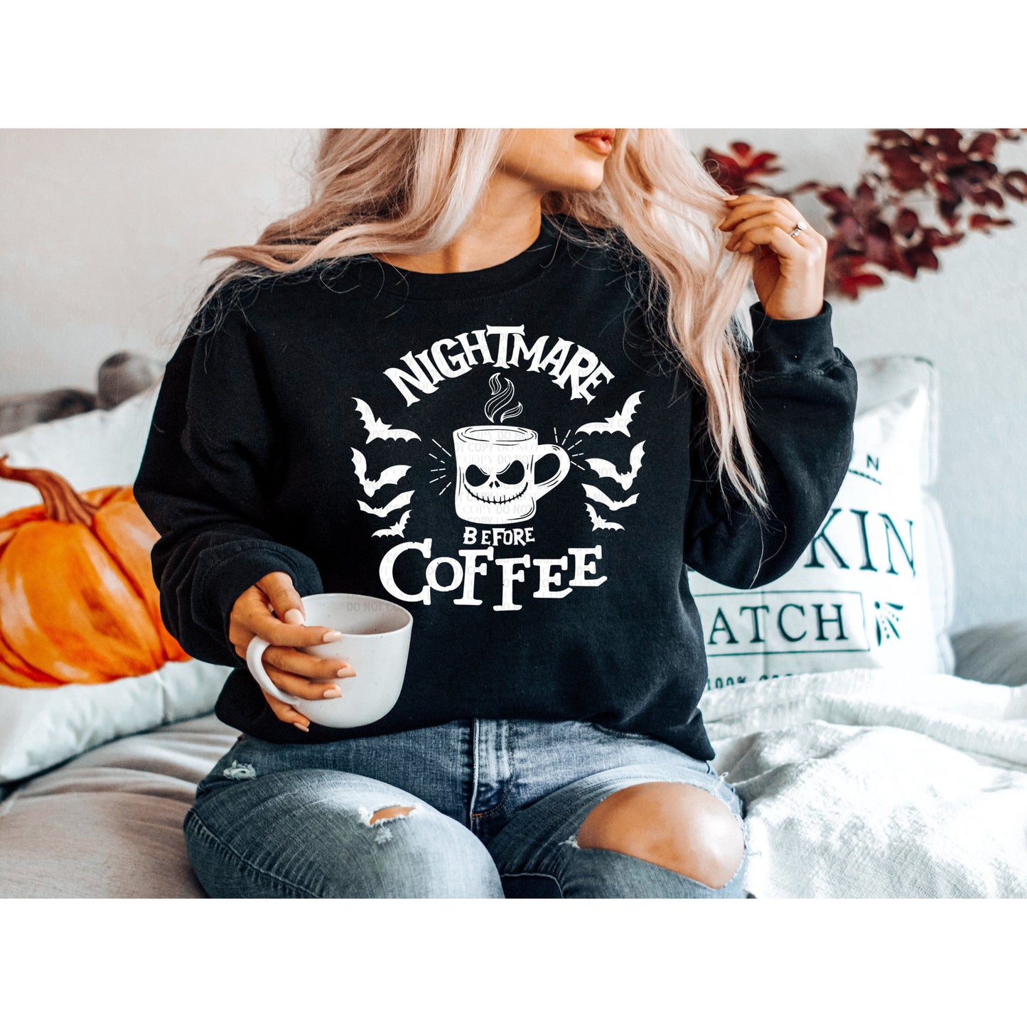 Nightmare Before Coffee Sweatshirt/T-Shirt